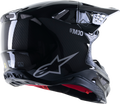 SUPERTECH S-M10 SOLID HELMET BLACK GLOSSY/CARBON XS
