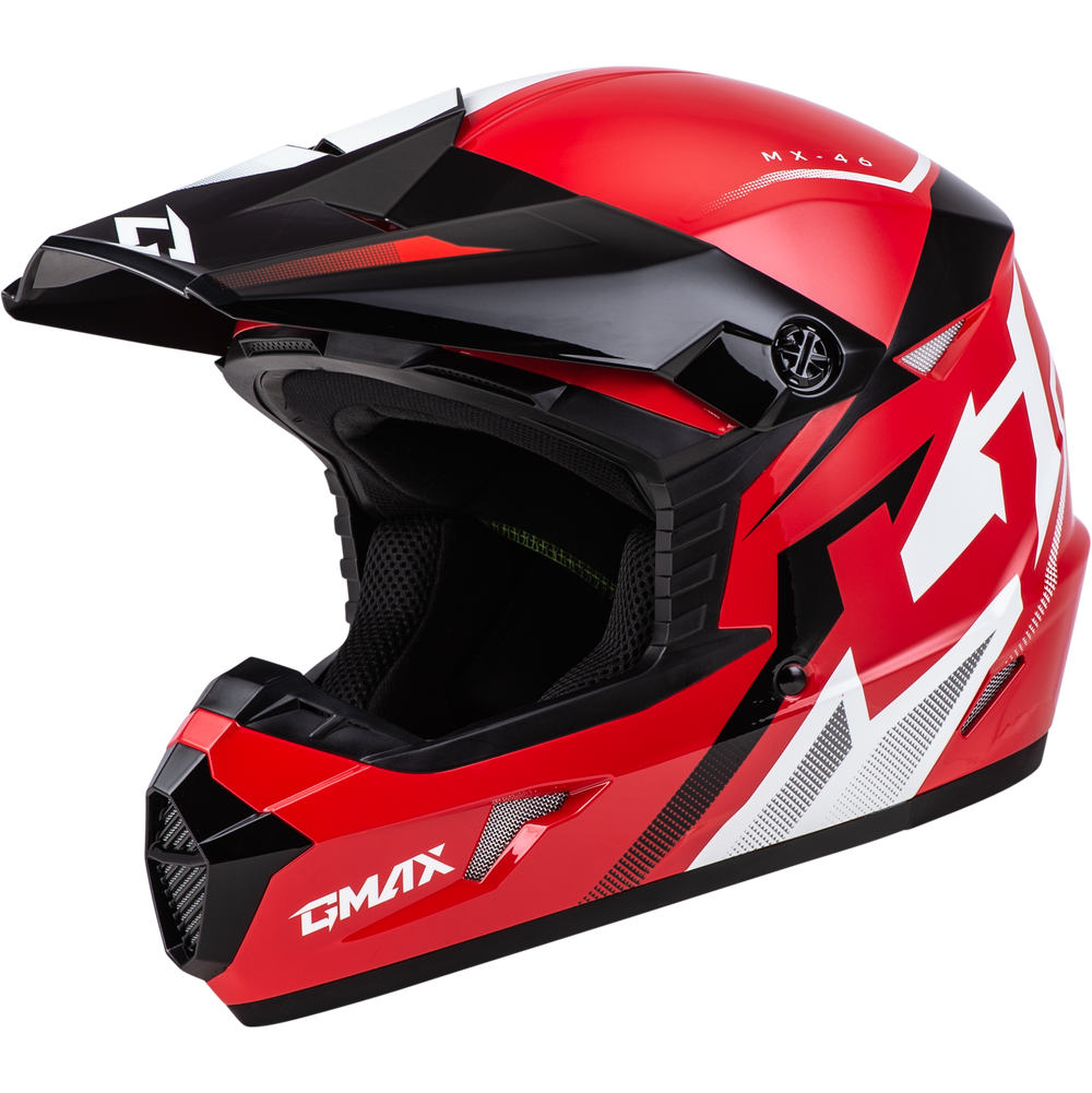 YOUTH MX-46Y COMPOUND HELMET RED/BLACK/WHITE YM