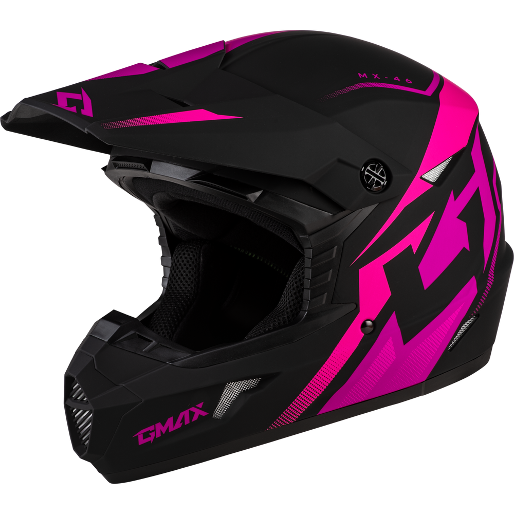 MX-46 COMPOUND HELMET MATTE BLACK/PINK XL
