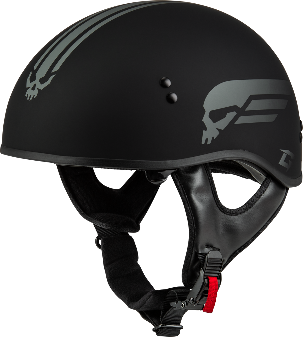 HH-65 RETRIBUTION HELMET MATTE BLACK/SILVER LG
