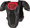 BIONIC ACTION YOUTH CHEST PROTECTOR BLK/RED SM/MD