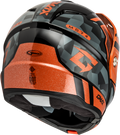 MD-74 STRIKER MODULAR HELMET W SMK SHIELD BLK/GRY/OR MTLC MD