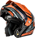 MD-74 STRIKER MODULAR HELMET W SMK SHIELD BLK/GRY/OR MTLC SM