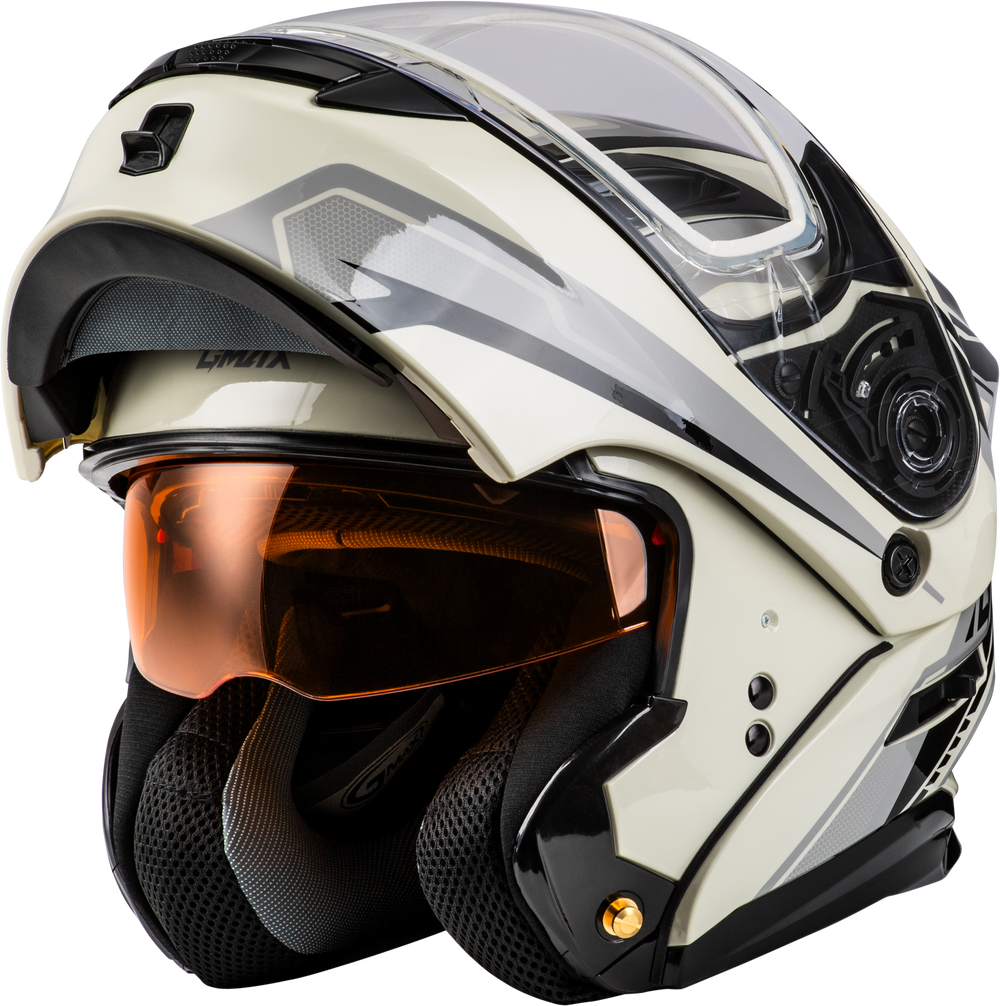 MD-01S TRANSISTOR SNOW HELMET WHITE/GREY/BLACK XS
