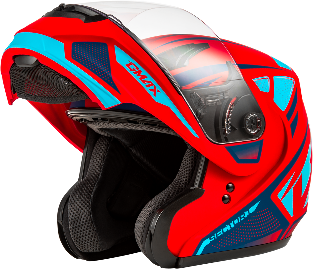 MD-04 SECTOR HELMET MATTE RED/BLUE 3X