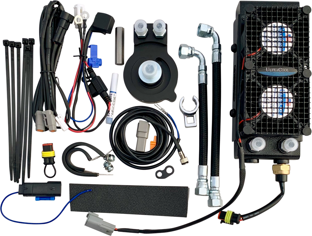OIL COOLER M8 TOURING `17-23 (CHOPPED GUARD)