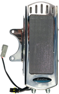 SIDE MOUNT OIL COOLER M8 TOURING `17-23  CHROME