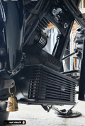 FRONT MOUNT OIL COOLER TC TOURING `09-16  GLOSS BLK