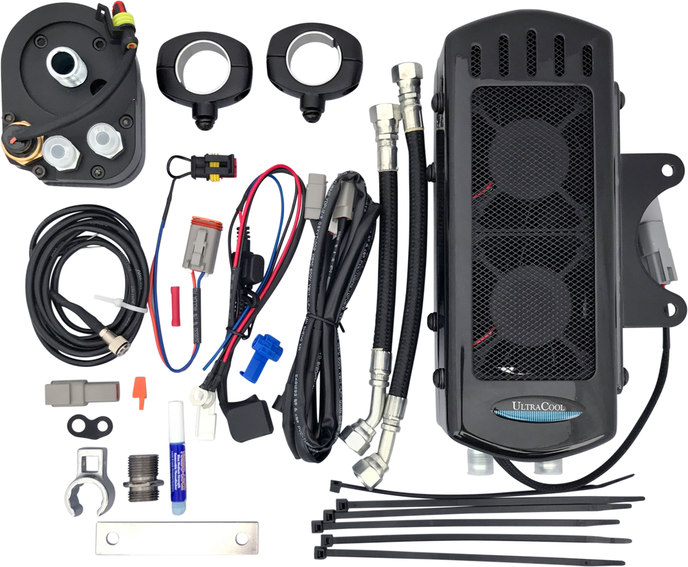 SIDE MOUNT OIL COOLER TC TOURING `09-16  GLOSS BLK