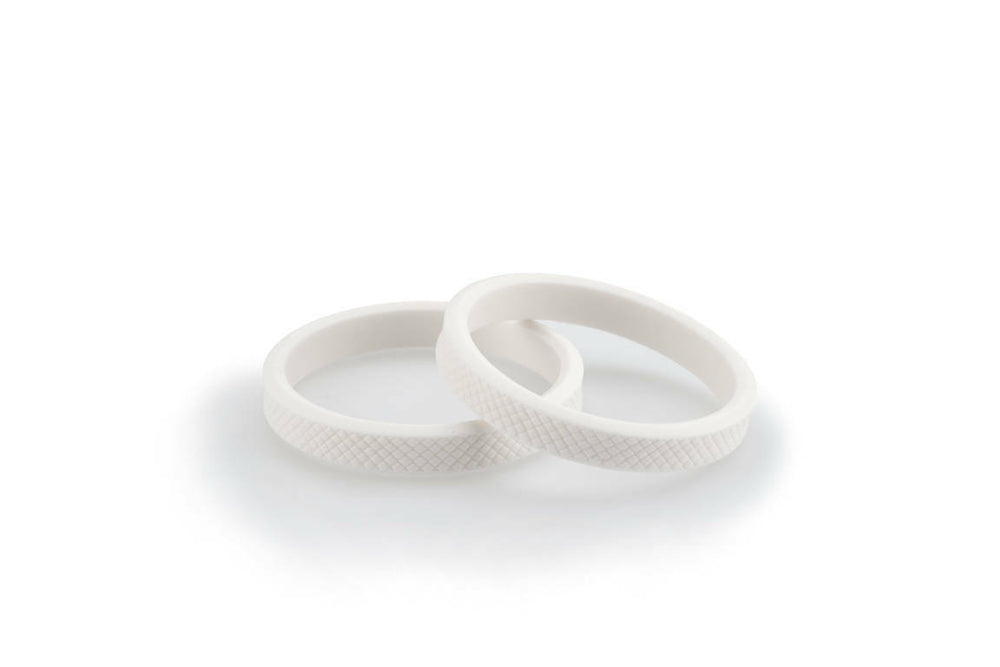 FRAME SLIDER RINGS VINTAGE WHITE