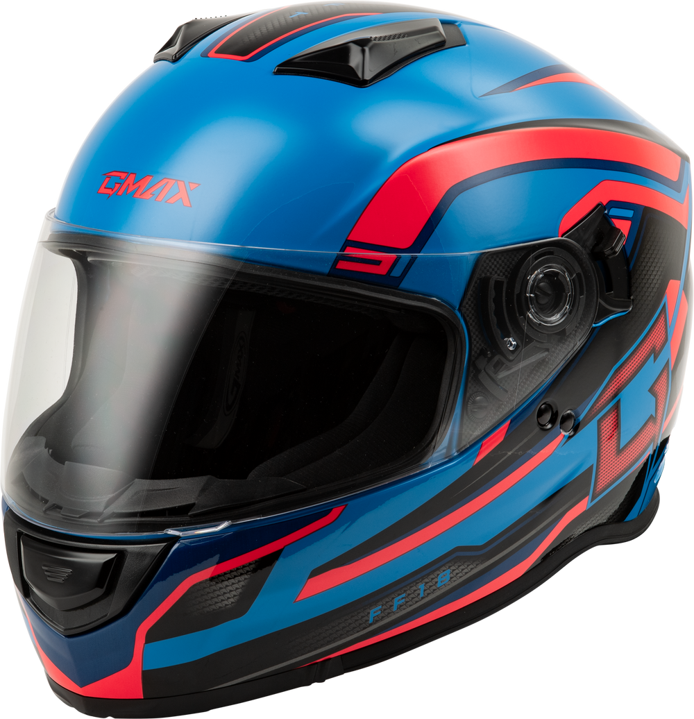 FF-18 DRIFT HELMET BLACK/BLUE/RED 2X