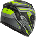 FF-18 DRIFT HELMET MATTE GREY/HI-VIZ LG