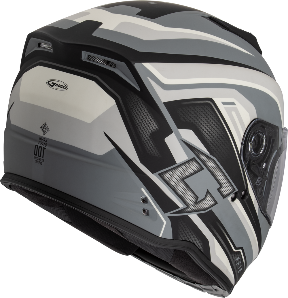 FF-18 DRIFT HELMET MATTE GREY/SILVER/BLACK XS
