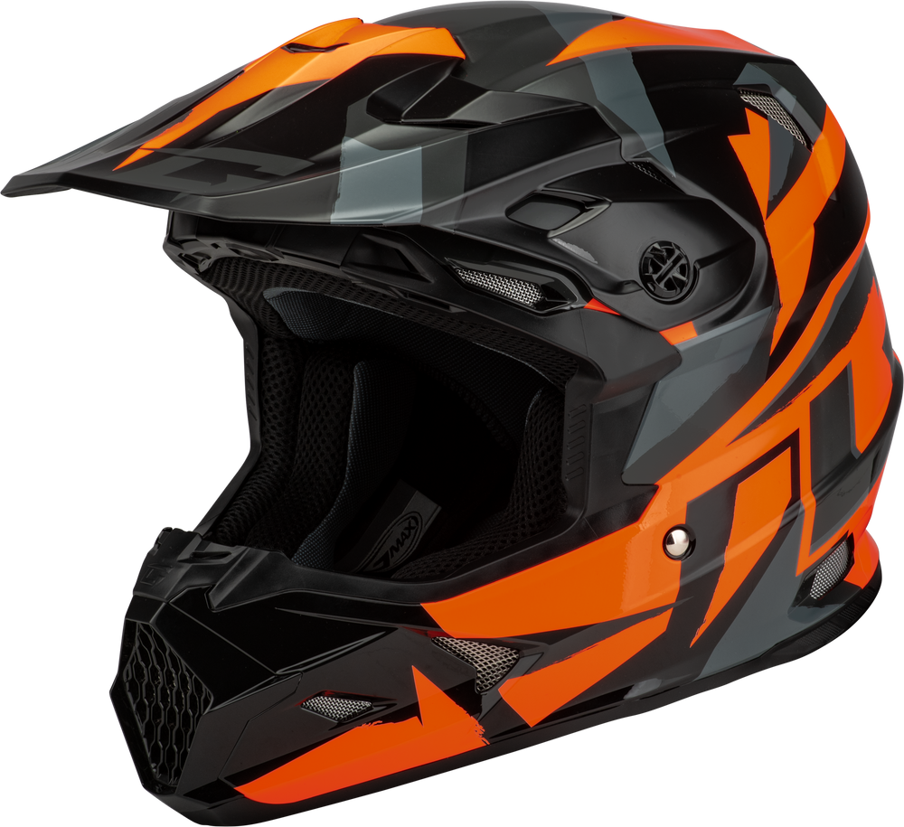 MX-96 SPLINTER HELMET BLACK/ORANGE SM