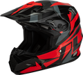 MX-96 SPLINTER HELMET BLACK/RED XS