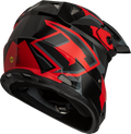 MX-96 SPLINTER HELMET BLACK/RED XS