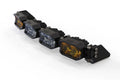 SINGLE-ROW BANGERBAR: (4 POD / 16")