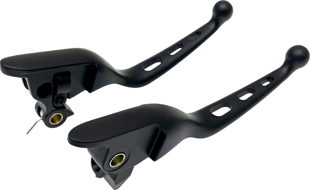 3-HOLE LEVER SET BLACK FLT 21-25 CBL CLUTCH