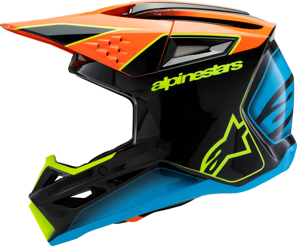 SM3 YOUTH FRAY HELMET BLK/ORNG/YLW FLUO YM
