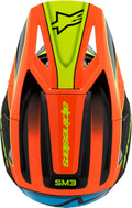 SM3 YOUTH FRAY HELMET BLK/ORNG/YLW FLUO YM