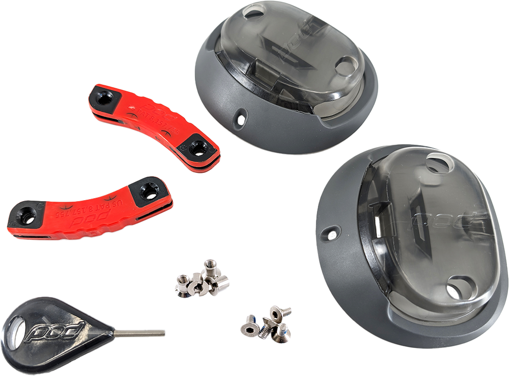 KX 3.0 HINGE REBUILD SET RED/BLACK