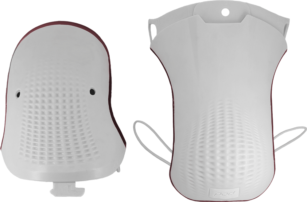 KX 3.0 CE2 IMPACT GUARD SET (LT) WHITE MD/LG