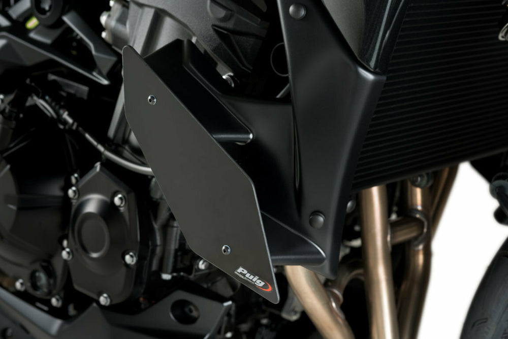DOWNFORCE SIDE SPOILERS BLACK KAW