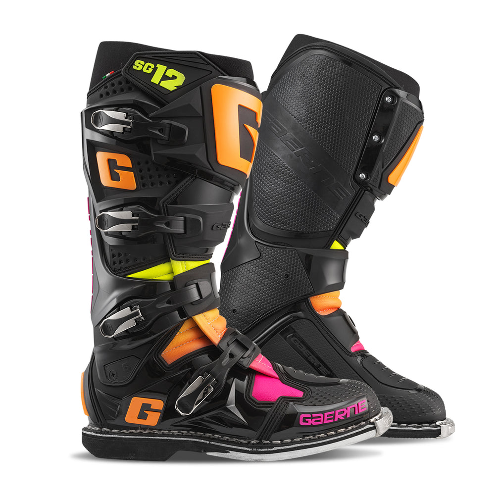 SG12 LE BOOTS BLACK/ORANGE/PINK SZ 11