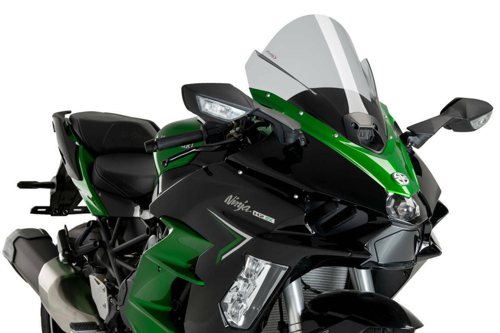 WINDSCREEN Z-RACING SMOKE KAW