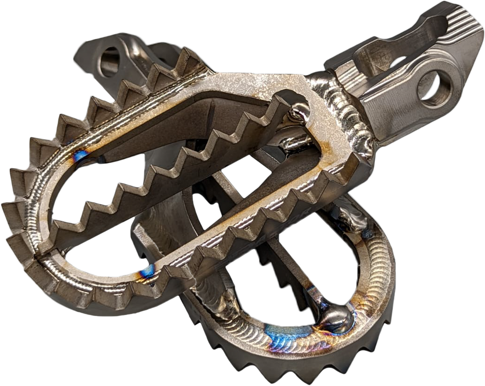 TITANIUM FOOT PEGS GAS/HUSQ/KTM STARK 10MM BACK