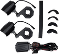 DUAL SWITCHBACK LED LIGHTS BLACK WIRED REMOTE PR