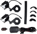 DUAL SWITCHBACK LED LIGHTS SILVER/BLK WIRELESS REMOTE PR