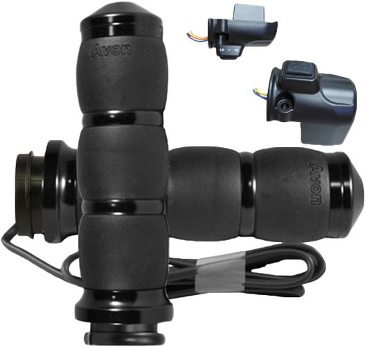 VELVET AIR HEATED BLACK TWIST GRIP