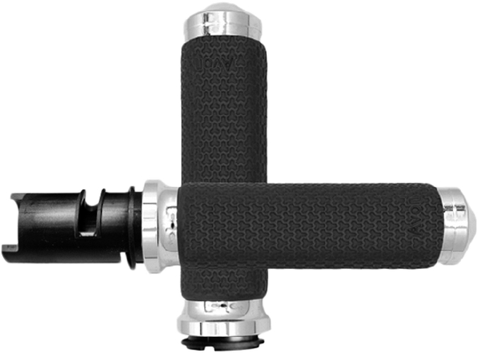 MEMORY FOAM SMALL CHROME TWIST GRIP