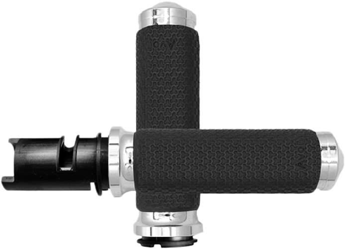 MEMORY FOAM MEDIUM CHROME TWIST GRIP