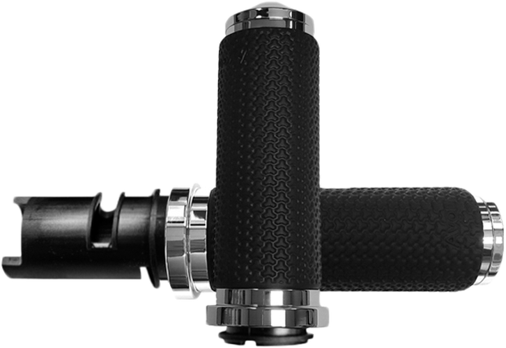 MEMORY FOAM LARGE CHROME TWIST GRIP