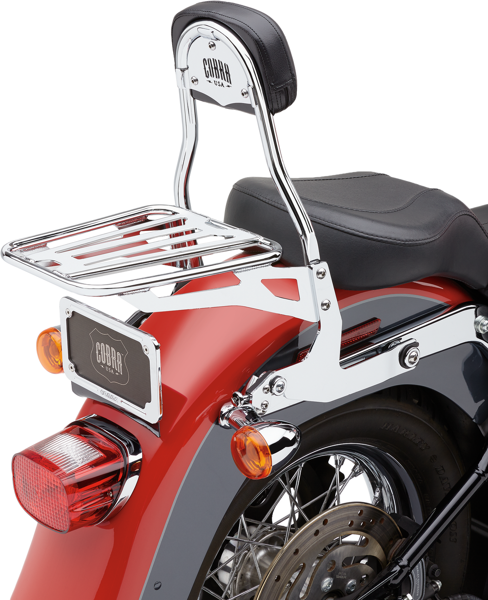 DETACHABLE BACKREST ROUND CHROME SOFTAIL 00-06
