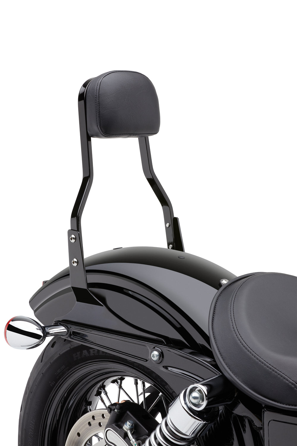 SHORT SISSY BAR BLACK DYNA 06-17