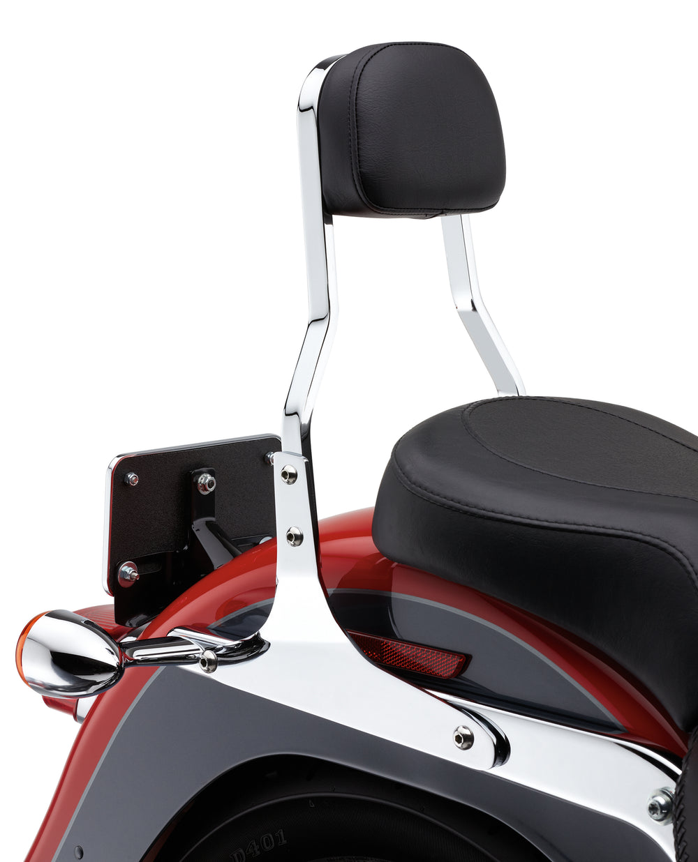 SHORT SISSY BAR CHROME FLST 00-06
