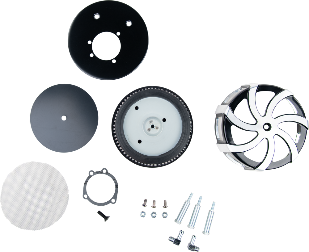 KRUEL AIR CLEANER KIT BLACK CONTRAST CUT