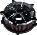 COMMODORE AIR CLEANER KIT BLACK CONTRAST W/ CLEAR WINDOW