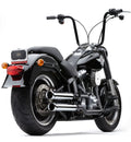 3" NH SERIES SLIP-ONS CHROME FAT BOY/DCE 07-17