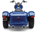909-TWINS 4" SLIP-ONS CHROME FREEWHEELER 15-25