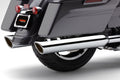 909-TWINS 4" SLIP-ONS CHROME FLH/FLT 95-16