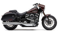 909-TWINS 4" SLIP-ONS CHROME FLSB 18-25