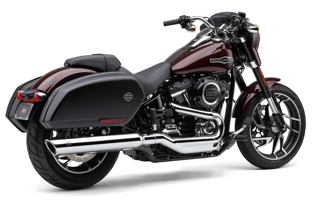 909-TWINS 4" SLIP-ONS CHROME FLSB 18-25