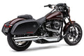909-TWINS 4" SLIP-ONS CHROME FLSB 18-25