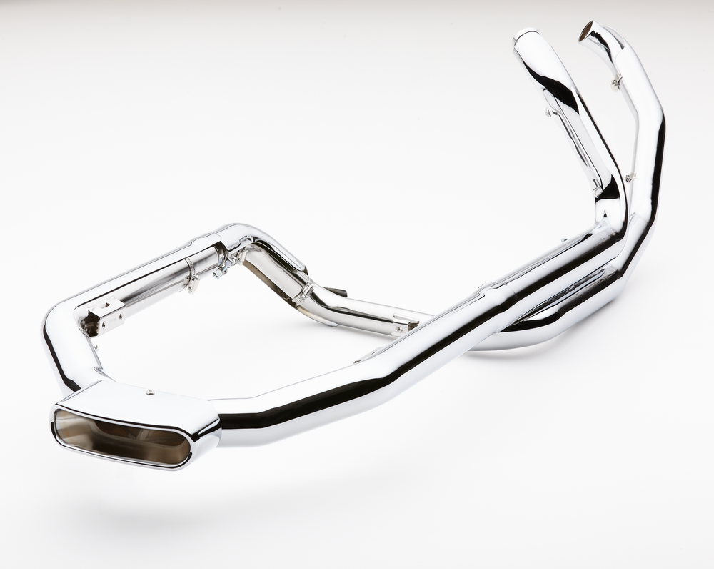 POWERPORT DUAL HEADPIPES CHROME FLH/FLT 09-16