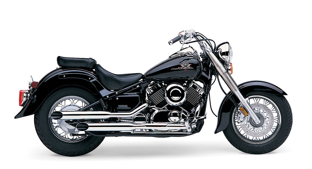 BLVD SLASHCUT SLIP ON CHROME YAM V-STAR 650