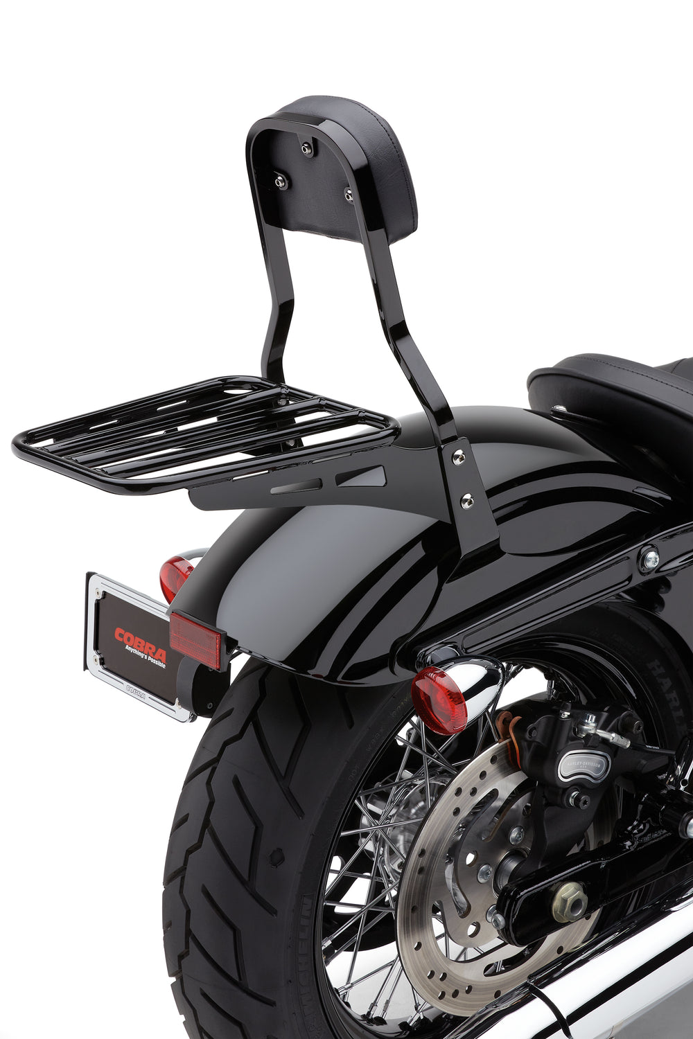 SISSY BAR LUGGAGE RACK TUBE BLACK HON YAM